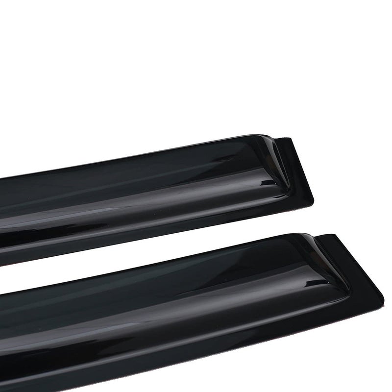 Lightronic Extra Durable Outside-Mount Auto Vent Window Visor, Fits 2016-2023 Toyota Tacoma, Double Cab, UV Protection Rain Guard, Original Wind Deflector, No-Drill Easy Install, Dark Smoke, 4-Pcs - Image 5